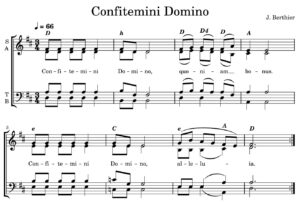 Confitemini Domino Score Taize SATB Large