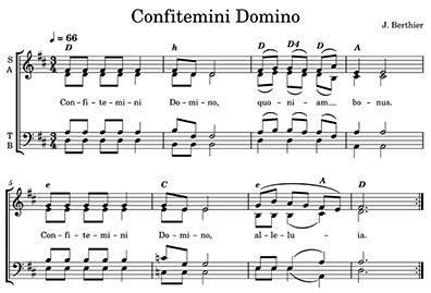 Confitemini Domino Score Taize SATB