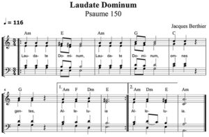 Laudate Dominum Score Taize SATB Small