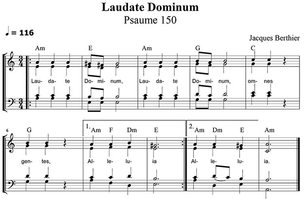 Laudate Dominum Score Taize SATB