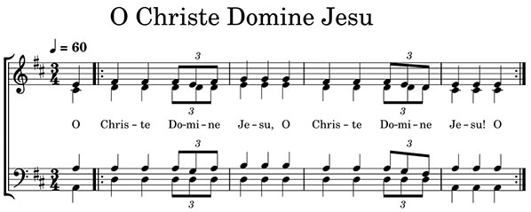 O Christe Domine Jesu Score Taize SATB